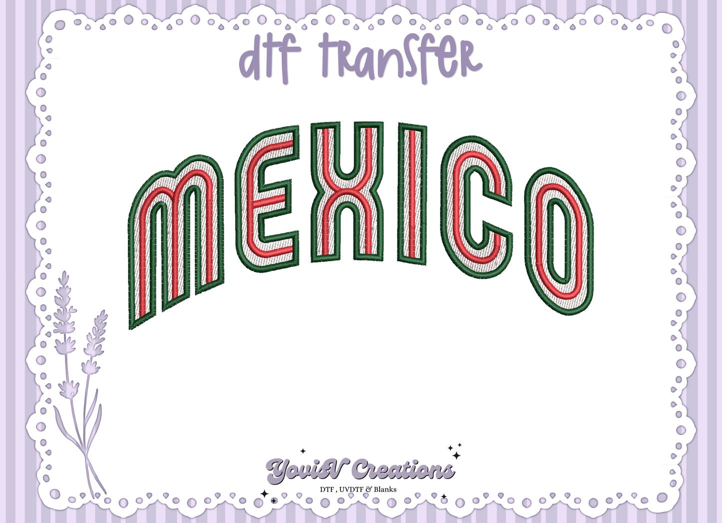 Mexico Faux Embroidery