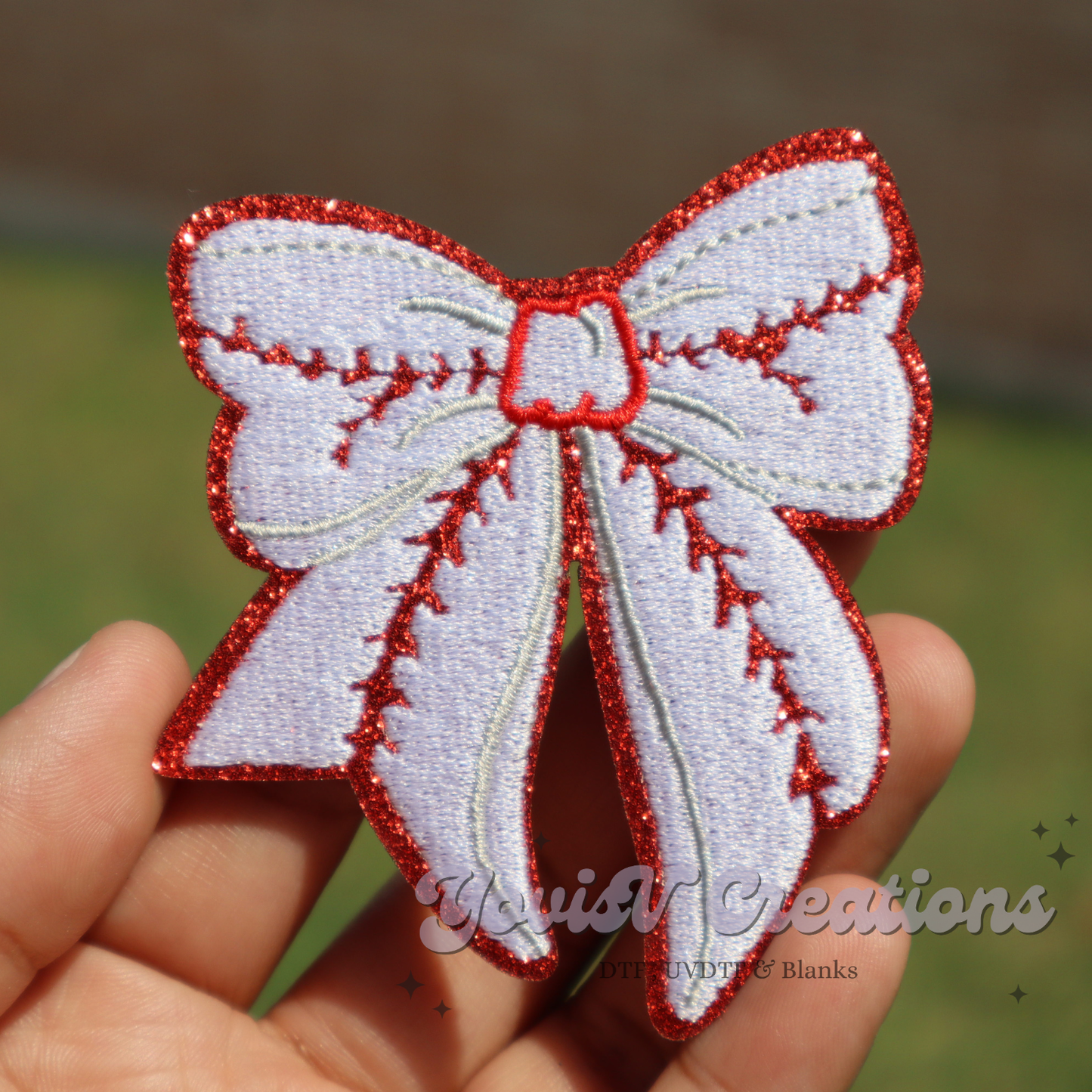 Baseball Bow Patch