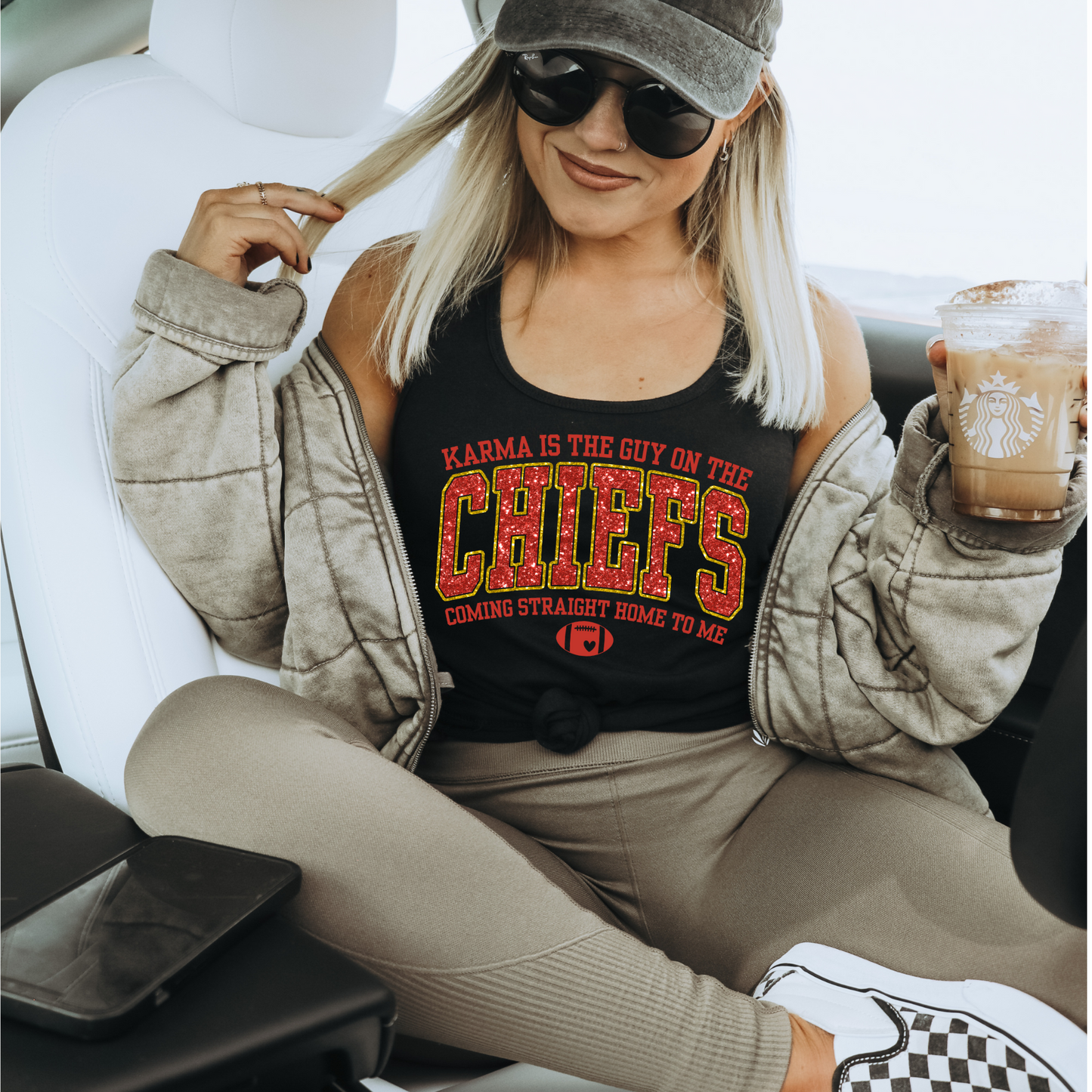 Karma is the guy on the Chiefs Faux Glitter