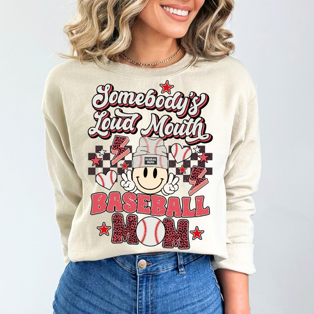 Somebody’s Loud Mouth Football Mom - Distressed