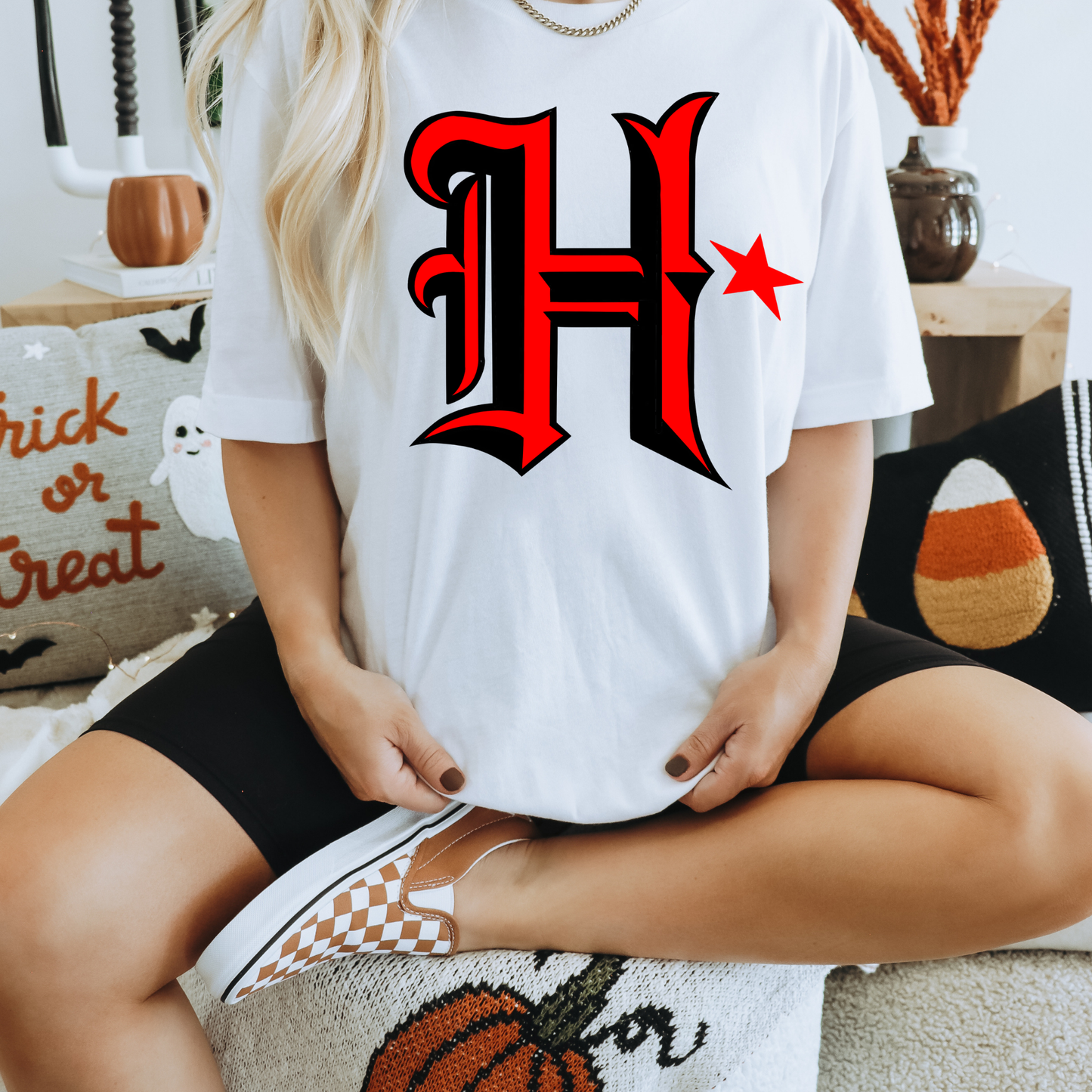 Texans H Red & Black