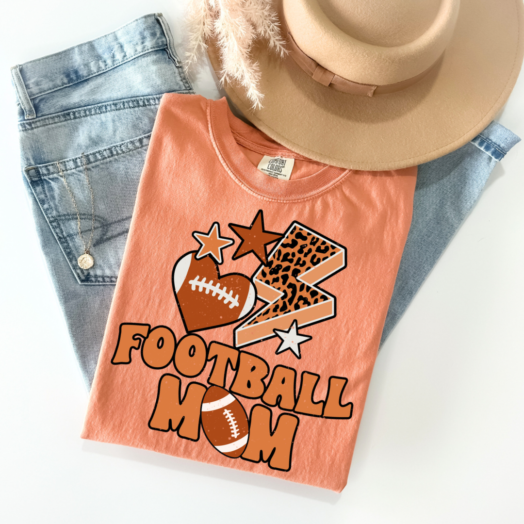 Football Mom - Distressed