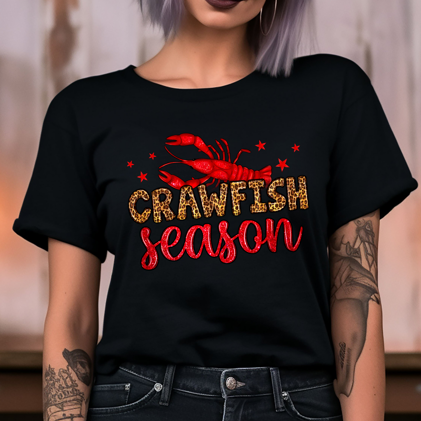 Crawfish Season Cheetah Print