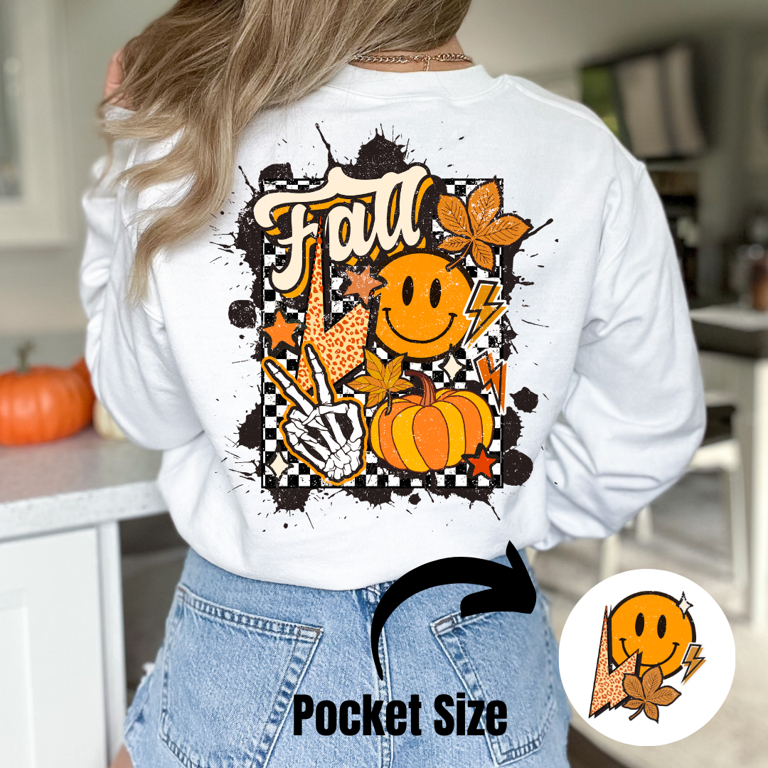 Fall, leaves, pumpkin