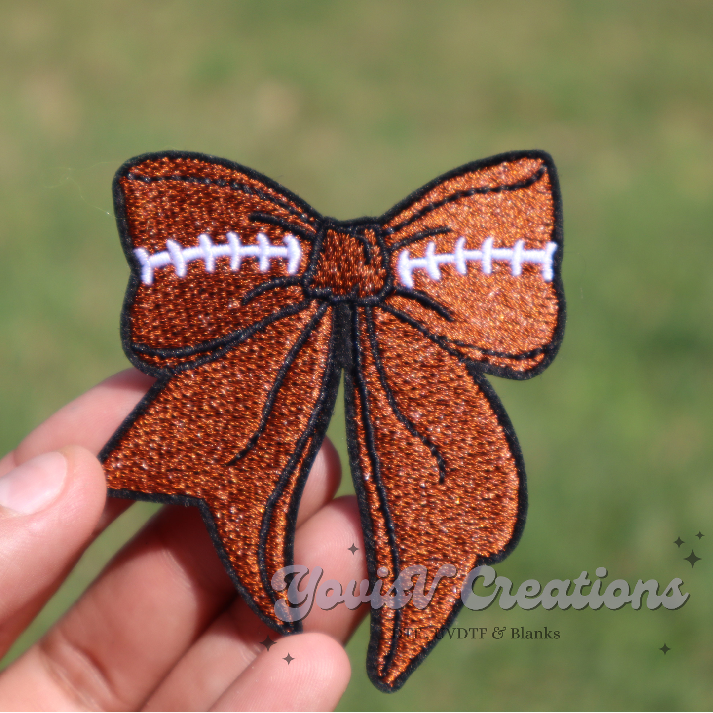 Football Bow Patch