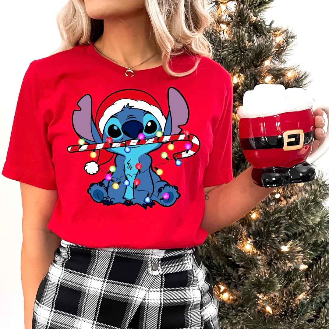 Blue Alien Candy Cane