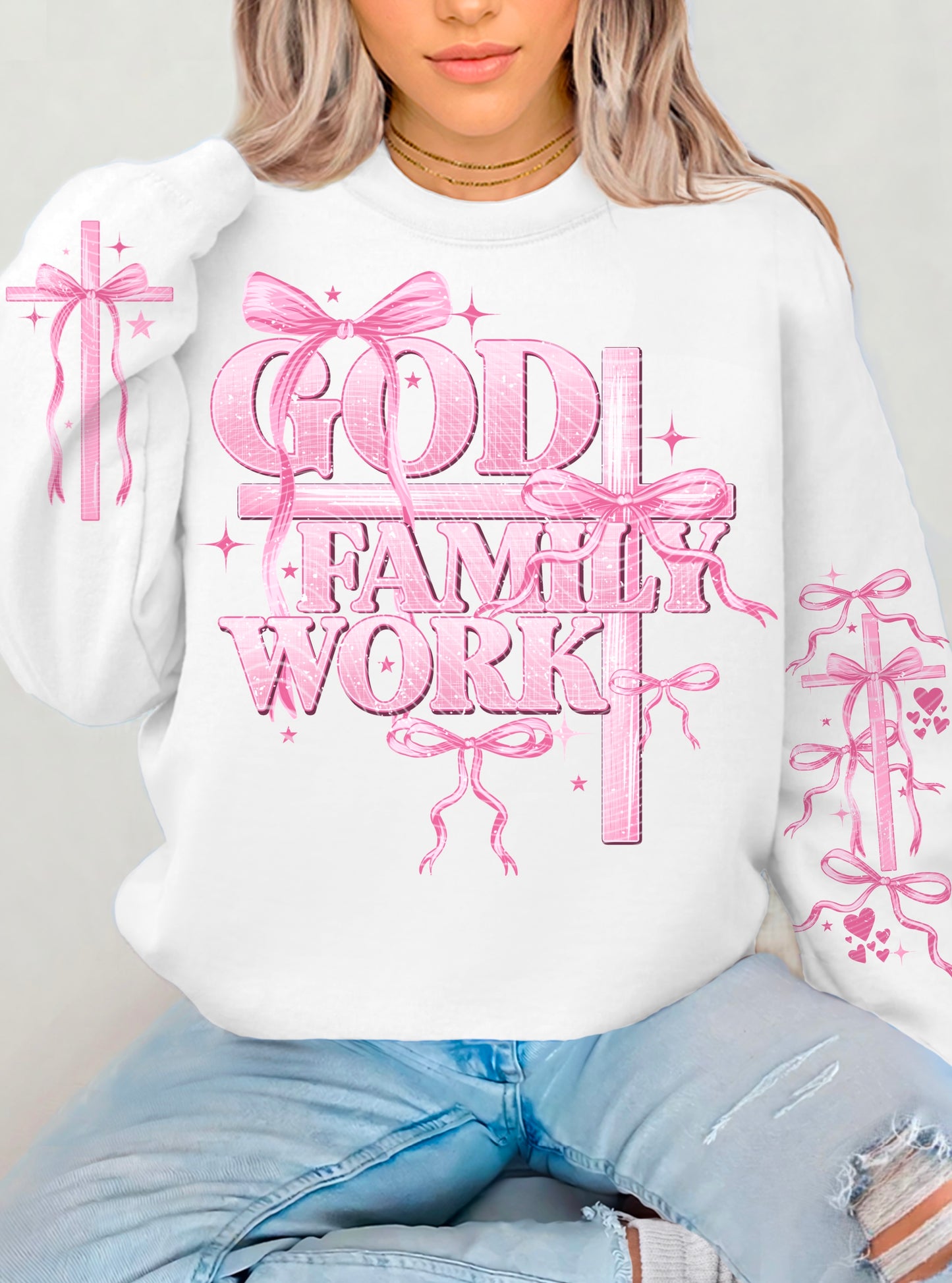 God, Family, Work(Cross+Bows)