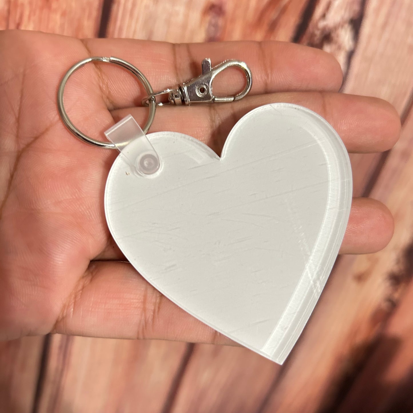 Sublimation Heart Keychain