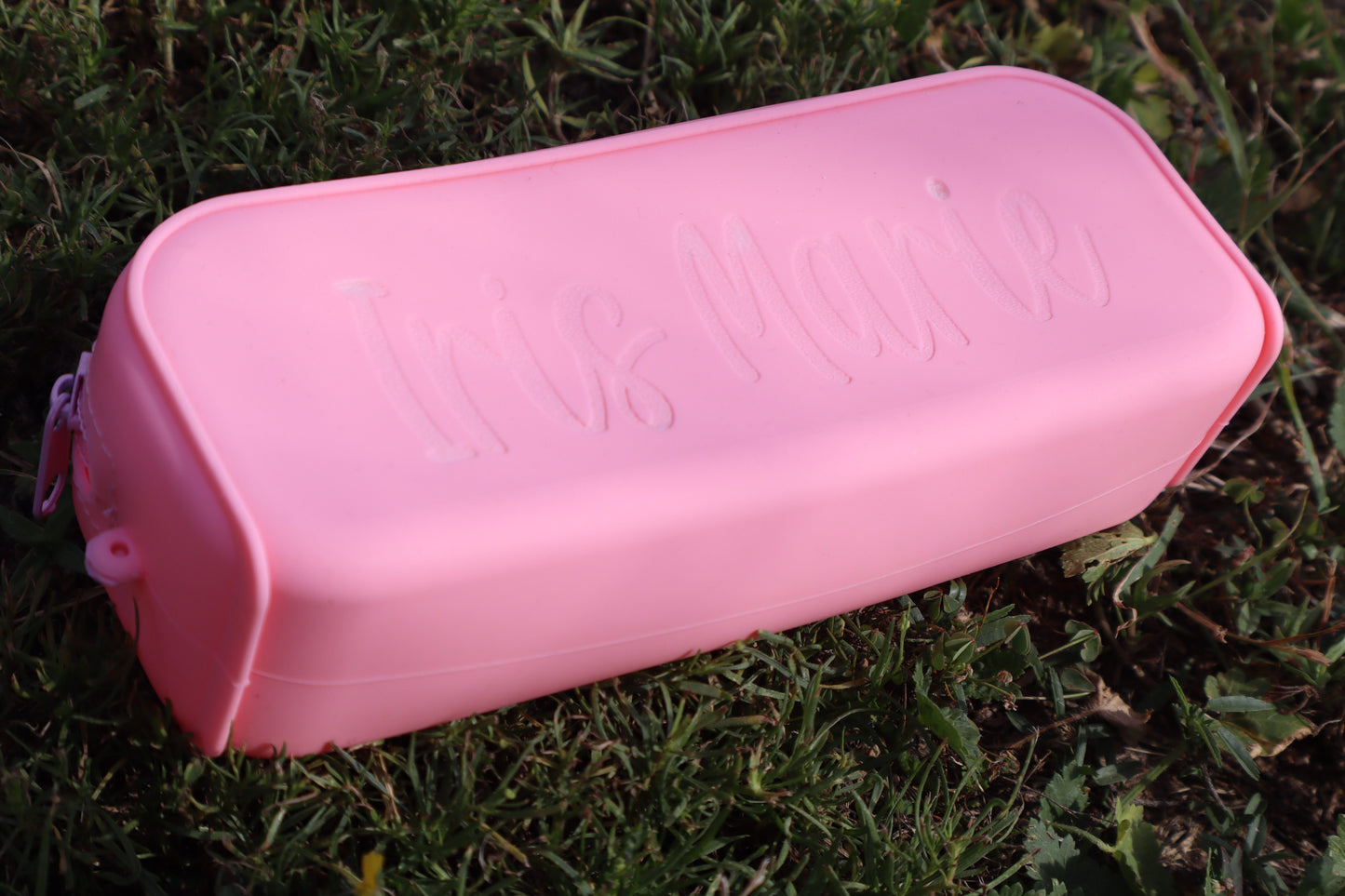 Engraved Silicone Pencil Bag
