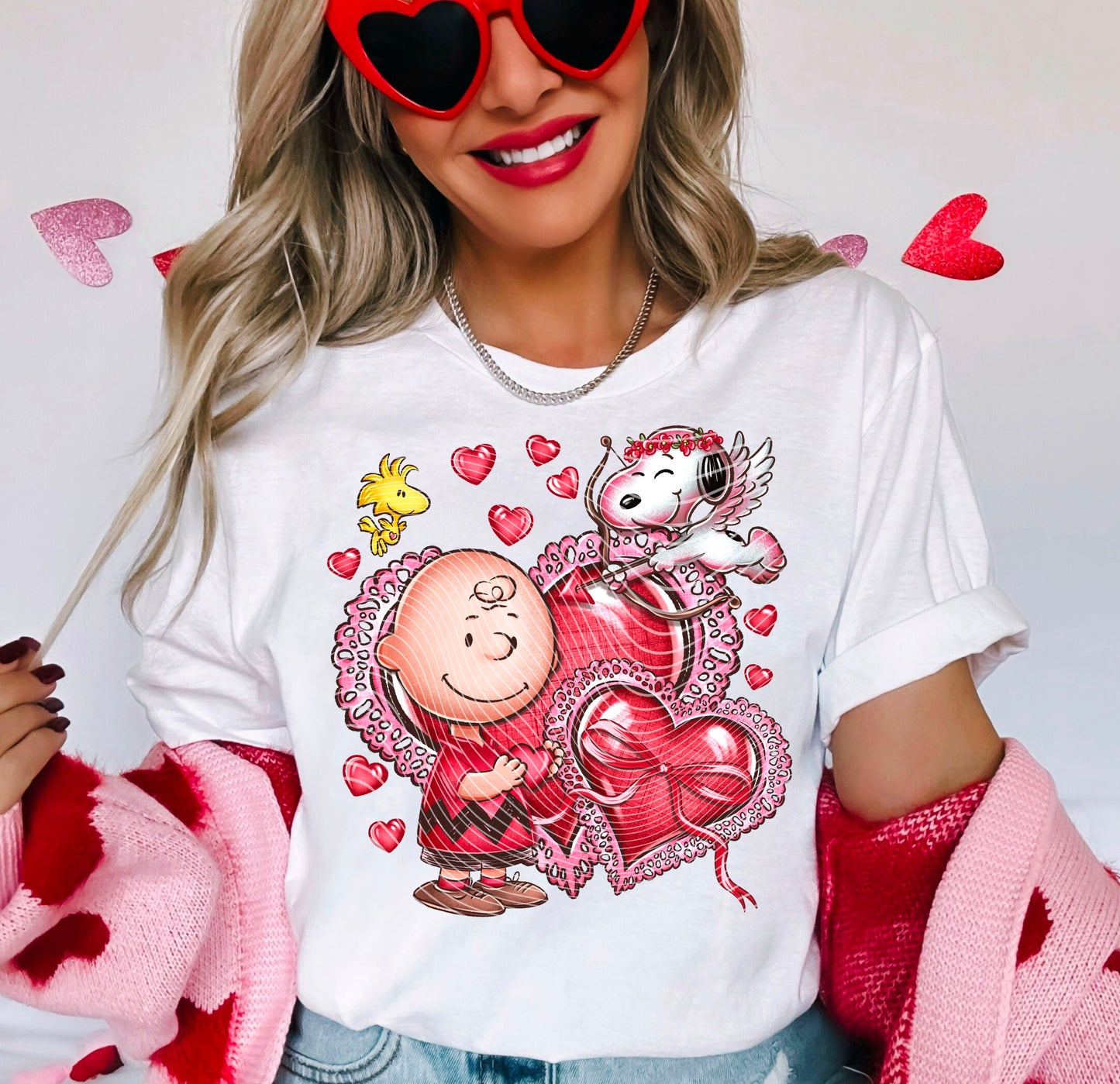 Snoppy and Charlie B Hearts