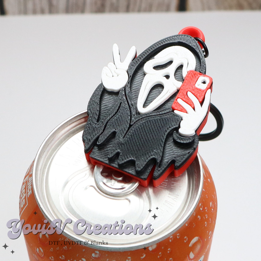 Ghostface Can Opener Keychain
