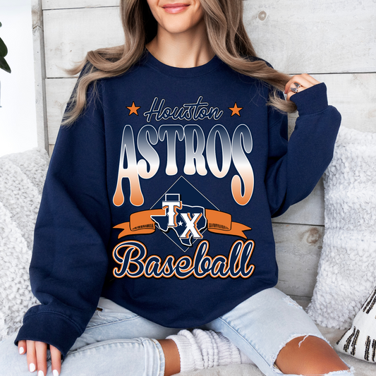 Astros Baseball Ombre