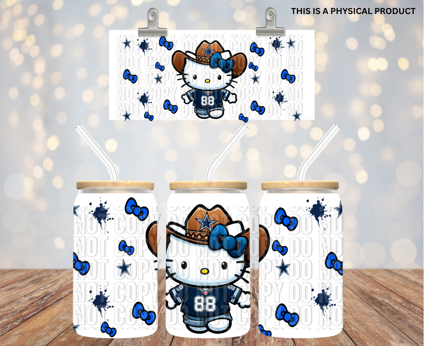 Cowboy White Kitty 16oz Wrap