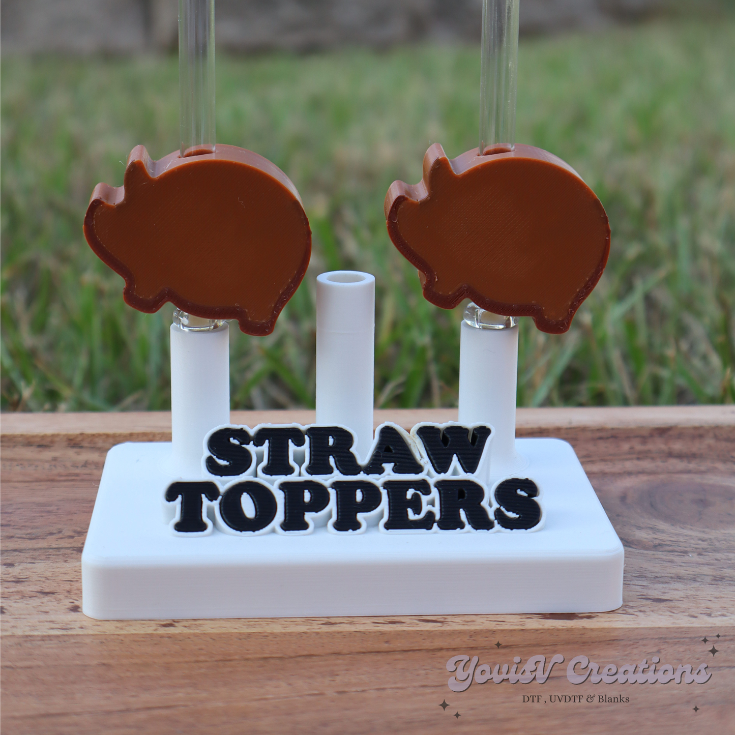 Puerquito Straw Topper