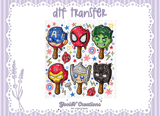 Superhero Team Melted Ice Cream