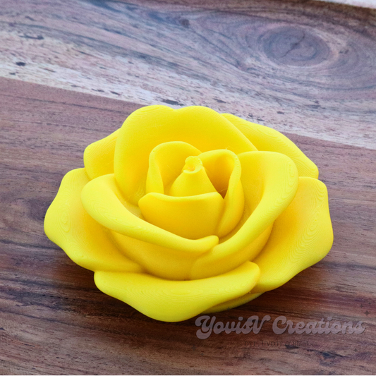 Rose Libby Topper | Bamboo Glass Lid | Cup Flower Top