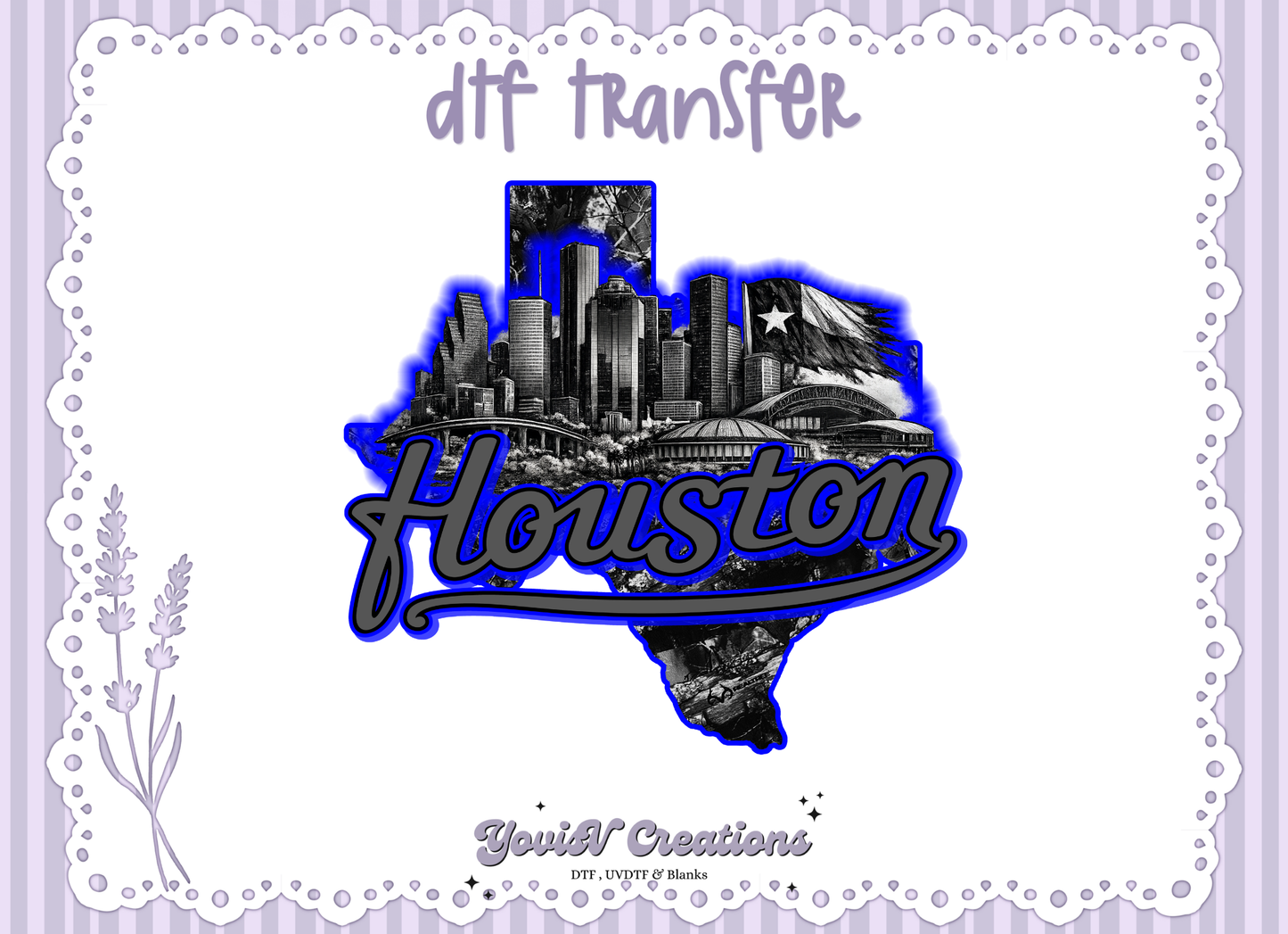 H-Town Skyline (Blue)