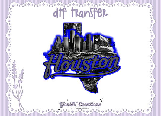 H-Town Skyline (Blue)