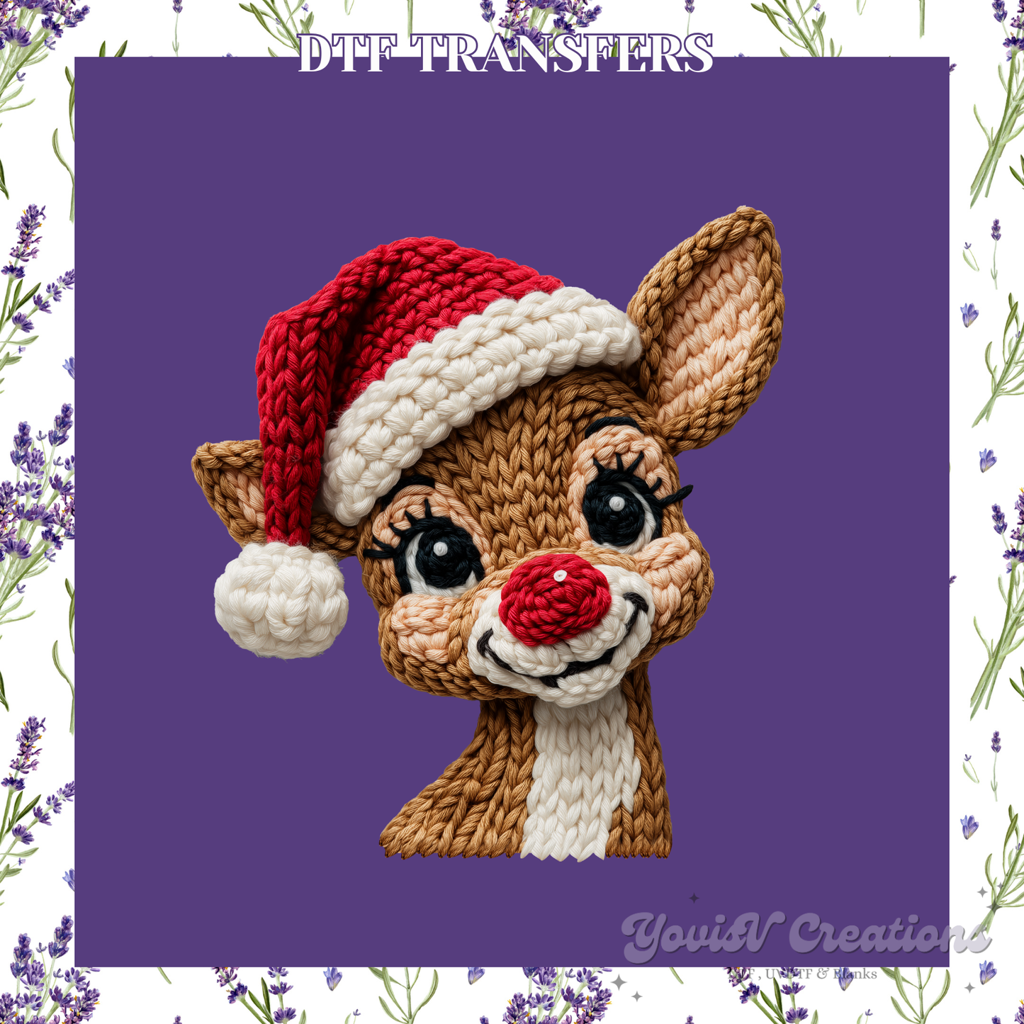 Reindeer with Santa Hat