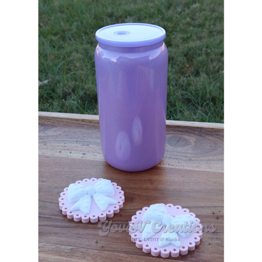 Cute Bow Libby Cup Topper | Drink Lid Decoration