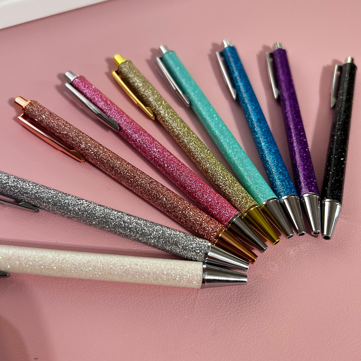 Glitter Metal Ballpoint Pens