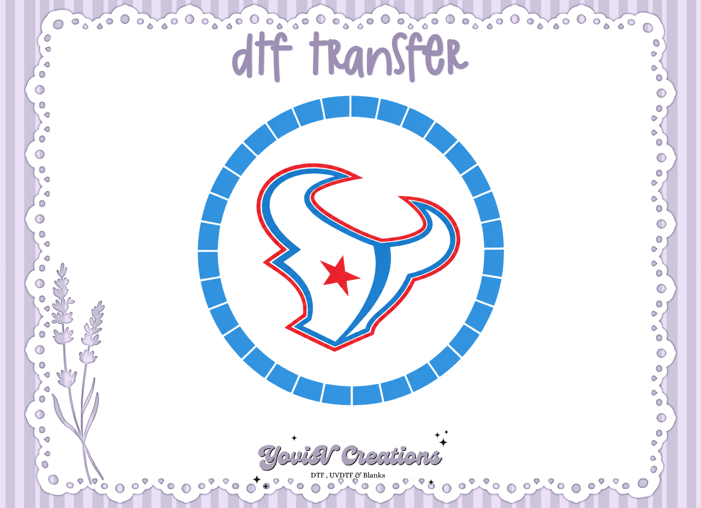 Red & Blue Houston Football