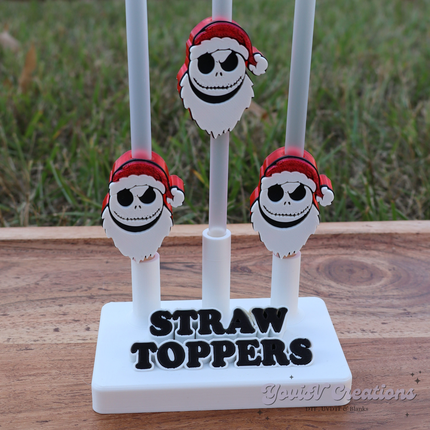 Skeleton Straw Topper