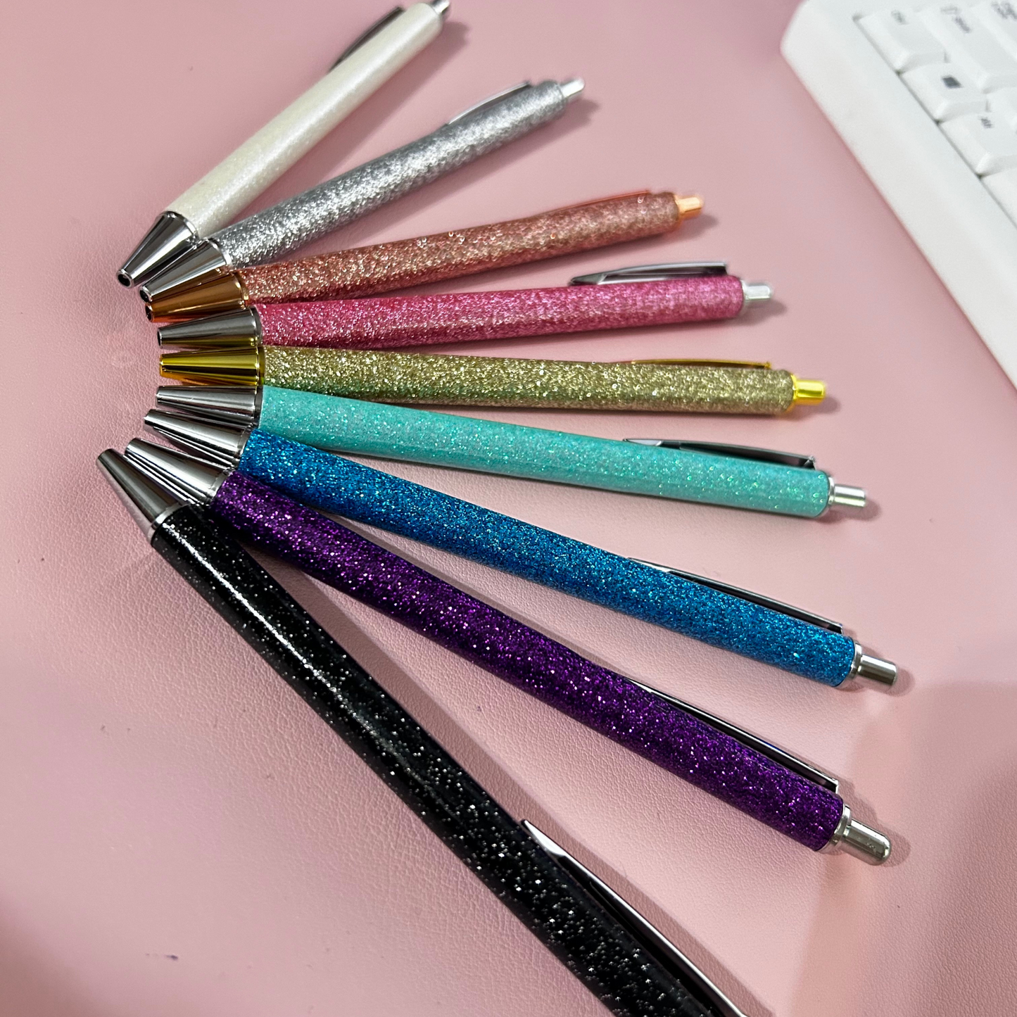 Glitter Metal Ballpoint Pens