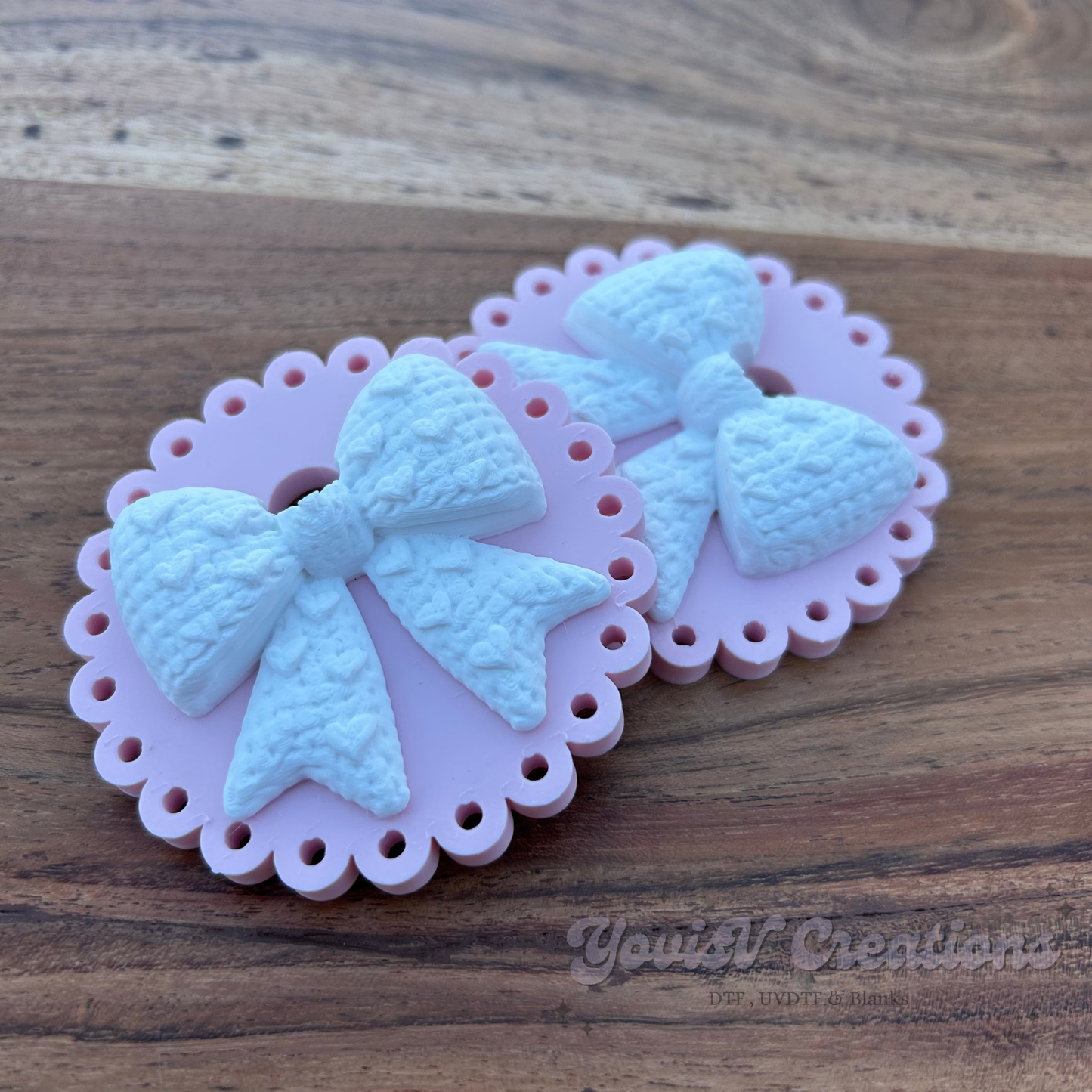 Cute Bow Libby Cup Topper | Drink Lid Decoration