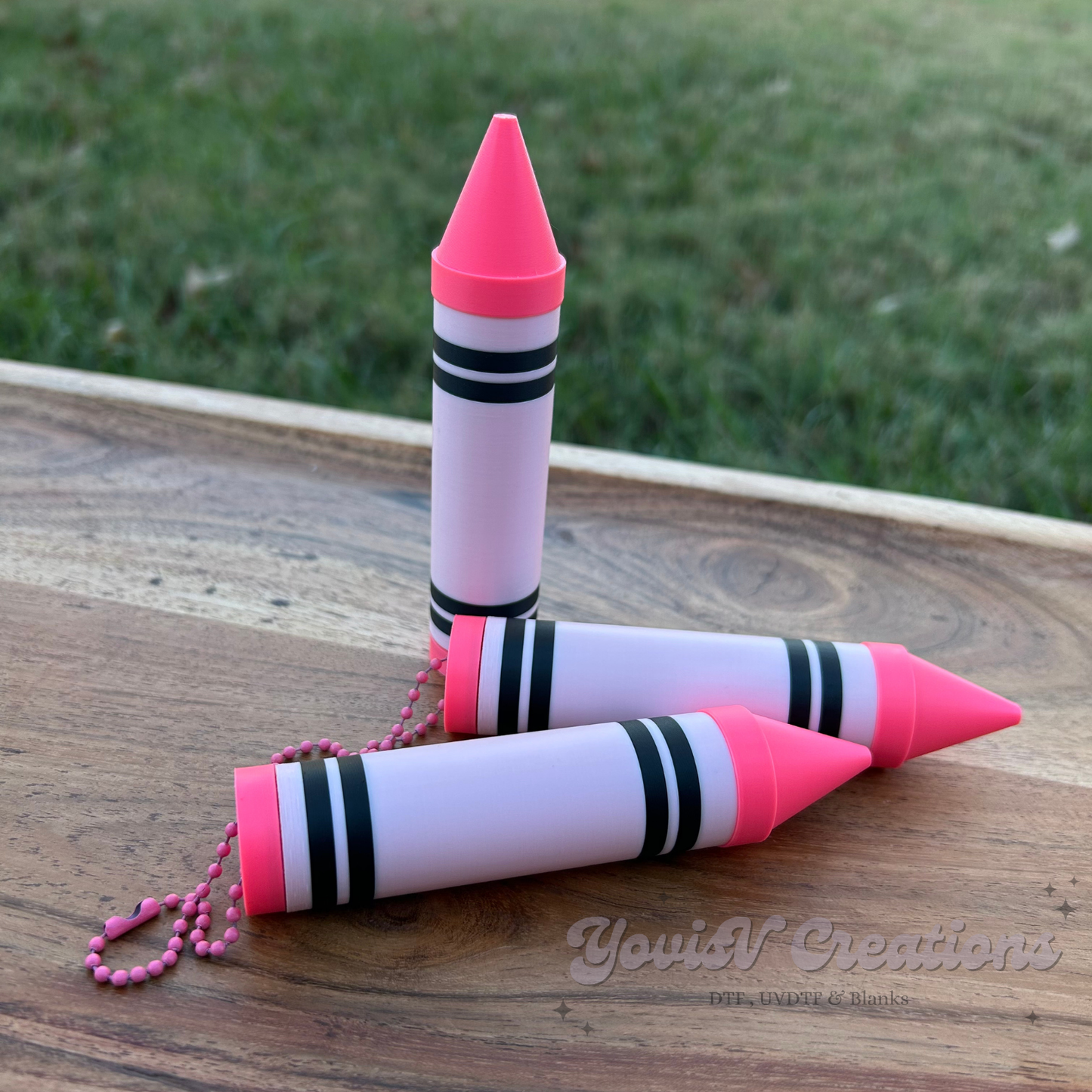 Crayon Lip Balm Case | Keychain Holder for Chapstick