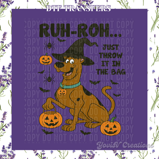 Ruh- Roh Just throw it in the bag