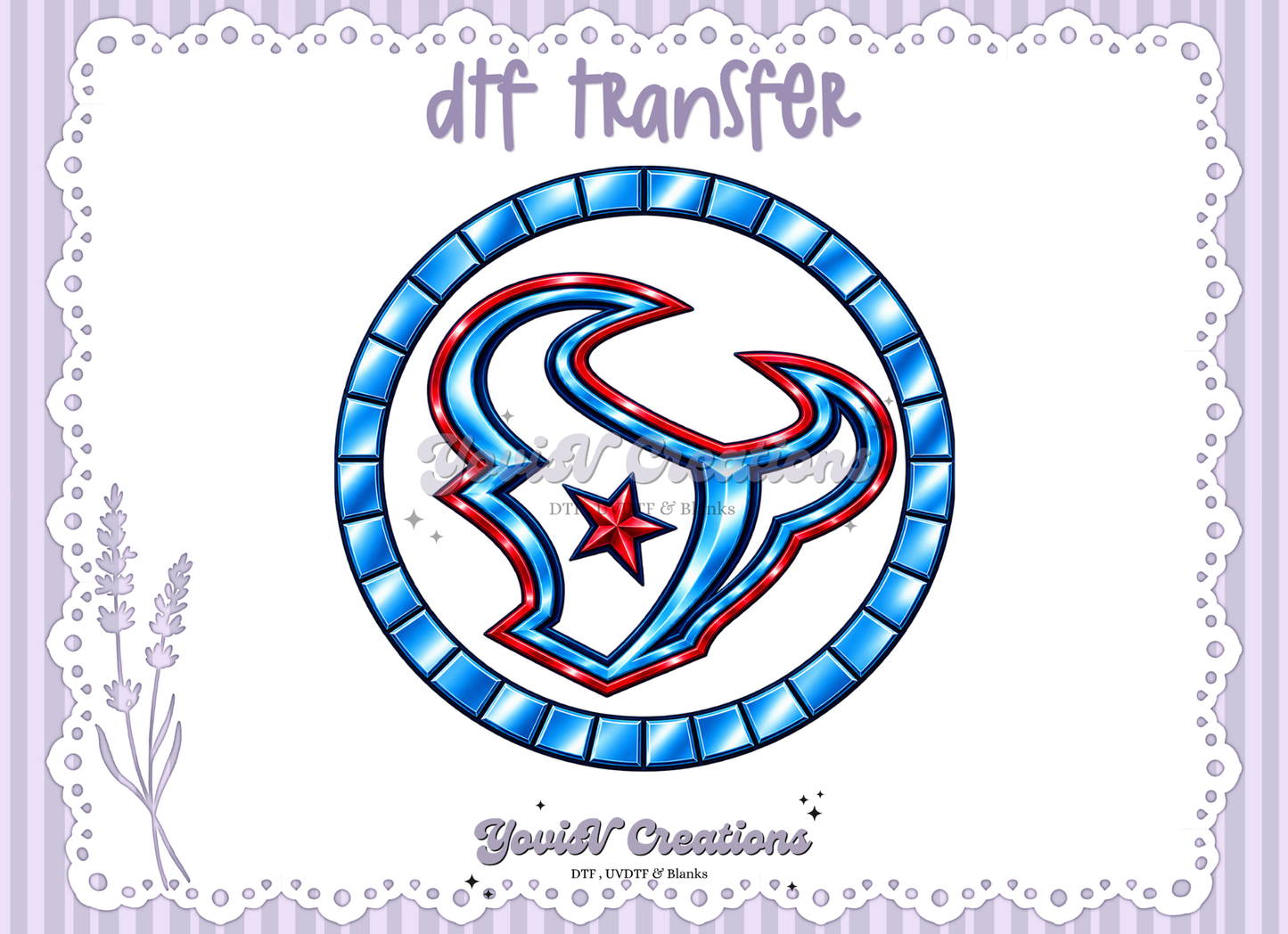 Red & Blue Houston Football