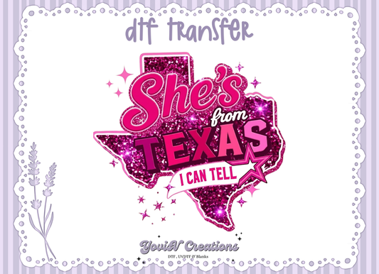 She's from Texas (Pink)