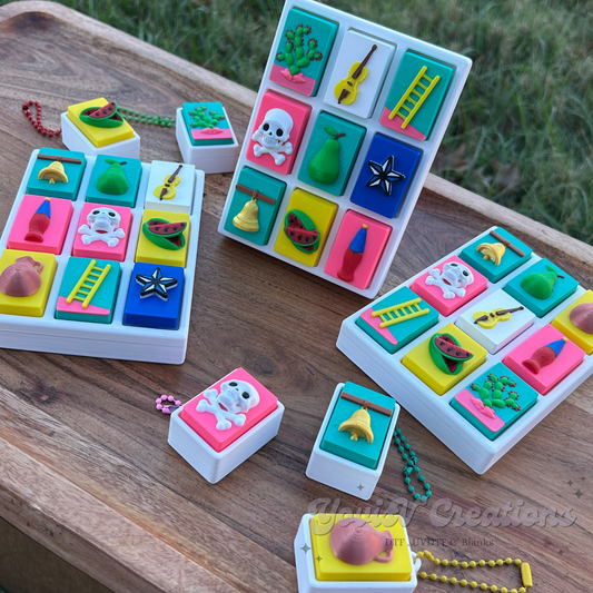 Mexican Lotería Style Clicker Fidget Toy