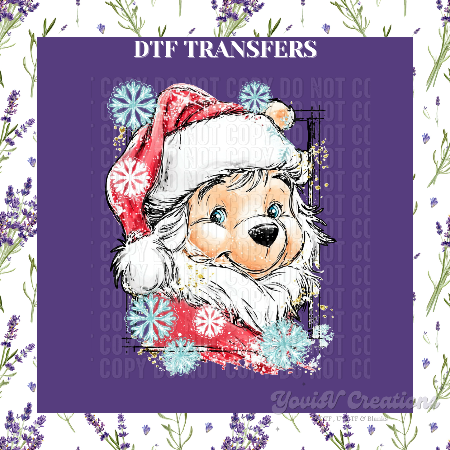 Yellow Bear as Santa