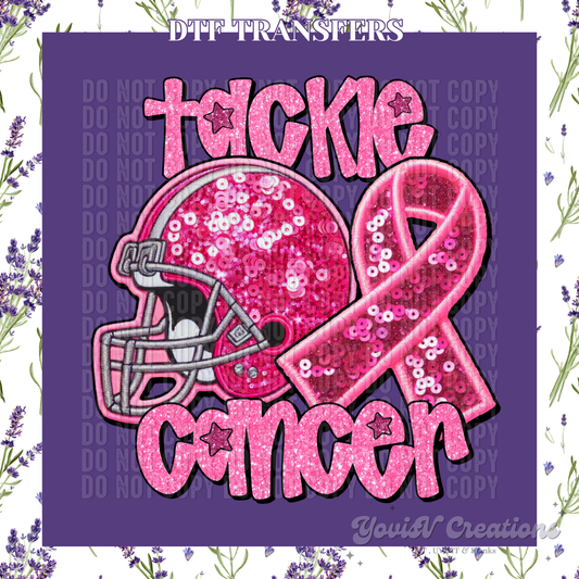 Tackle Cancer Sequins
