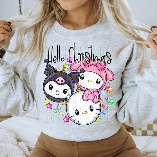 Hello Christmas Kitty & Friends Ornaments