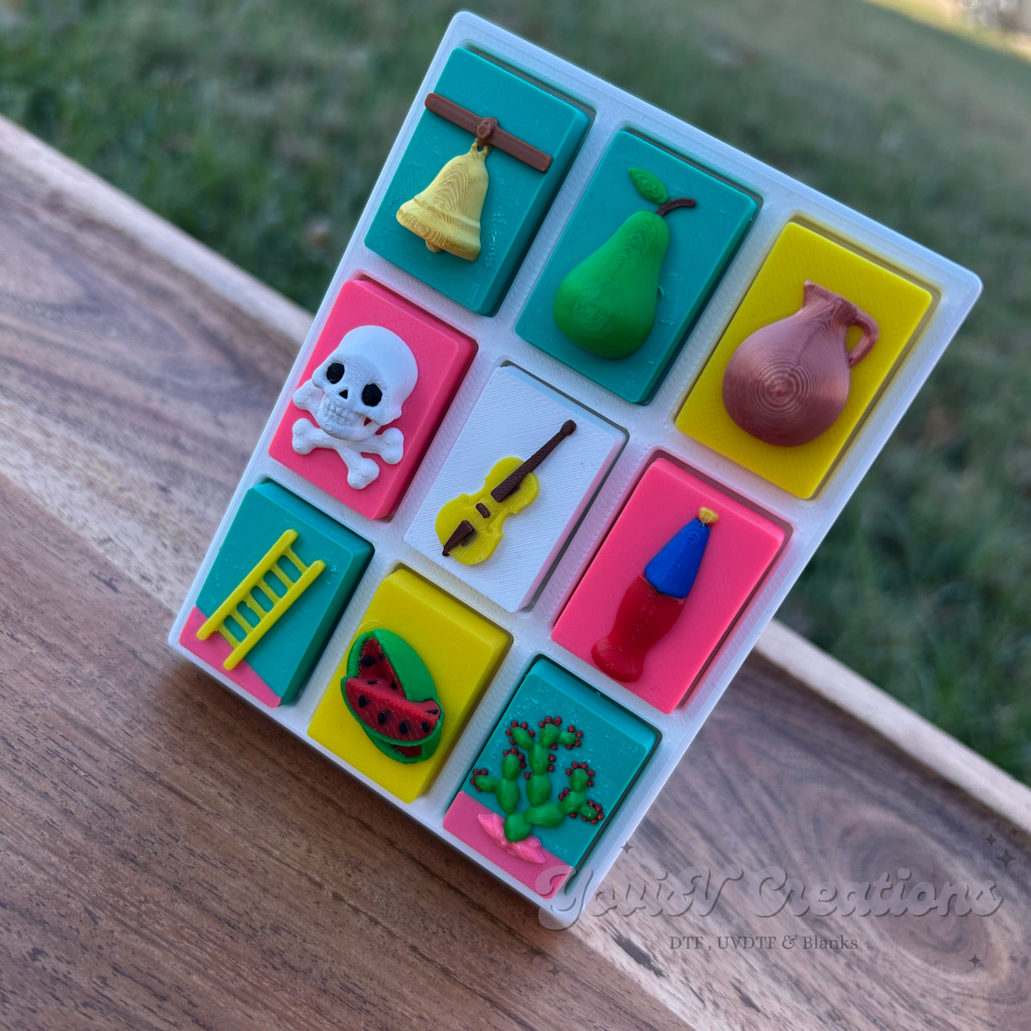 Mexican Lotería Style Clicker Fidget Toy