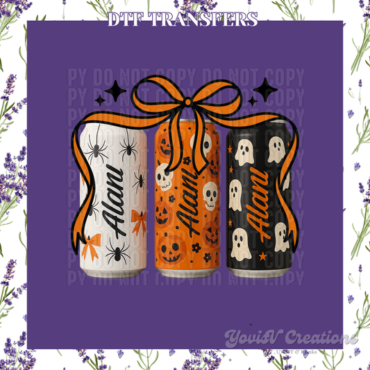 Halloween Drinks with Bows