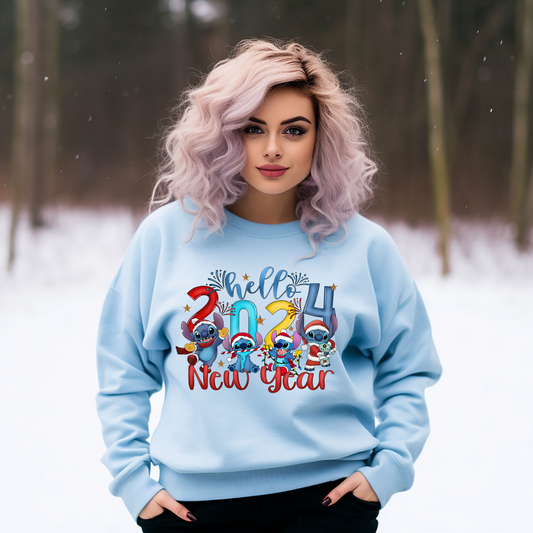 Hello 2024  Blue Alien