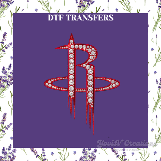 Rhinestone Rocket Letter