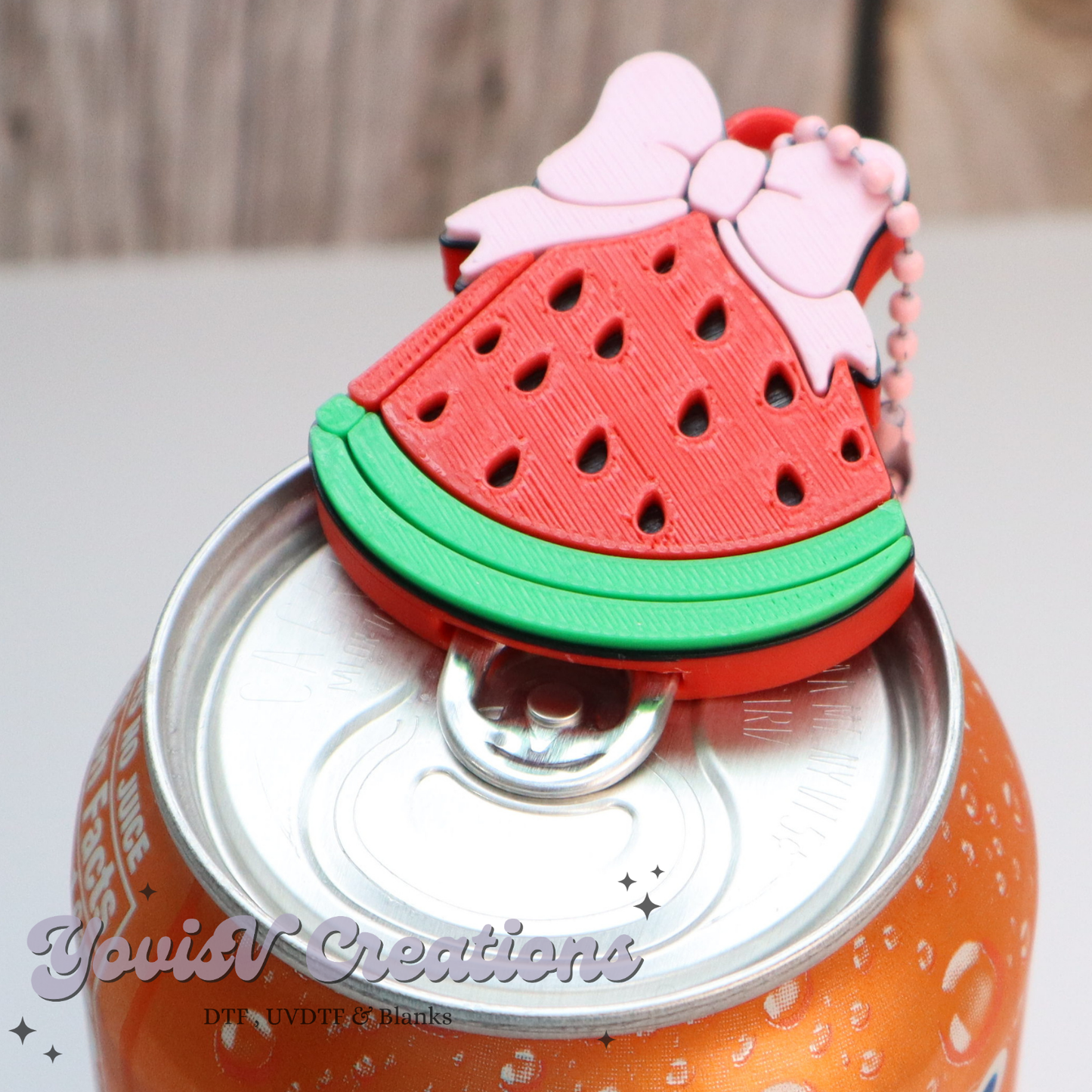 Watermelon Coquette Can Opener Keychain
