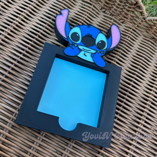 Blue Alien Notepad holder