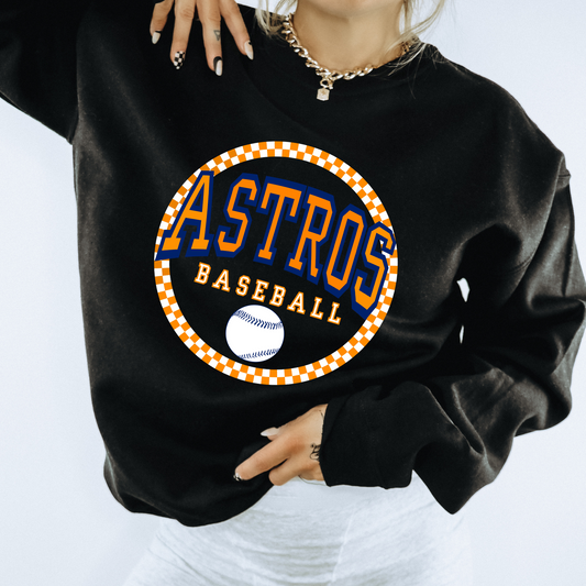 Astros Checkered Circle