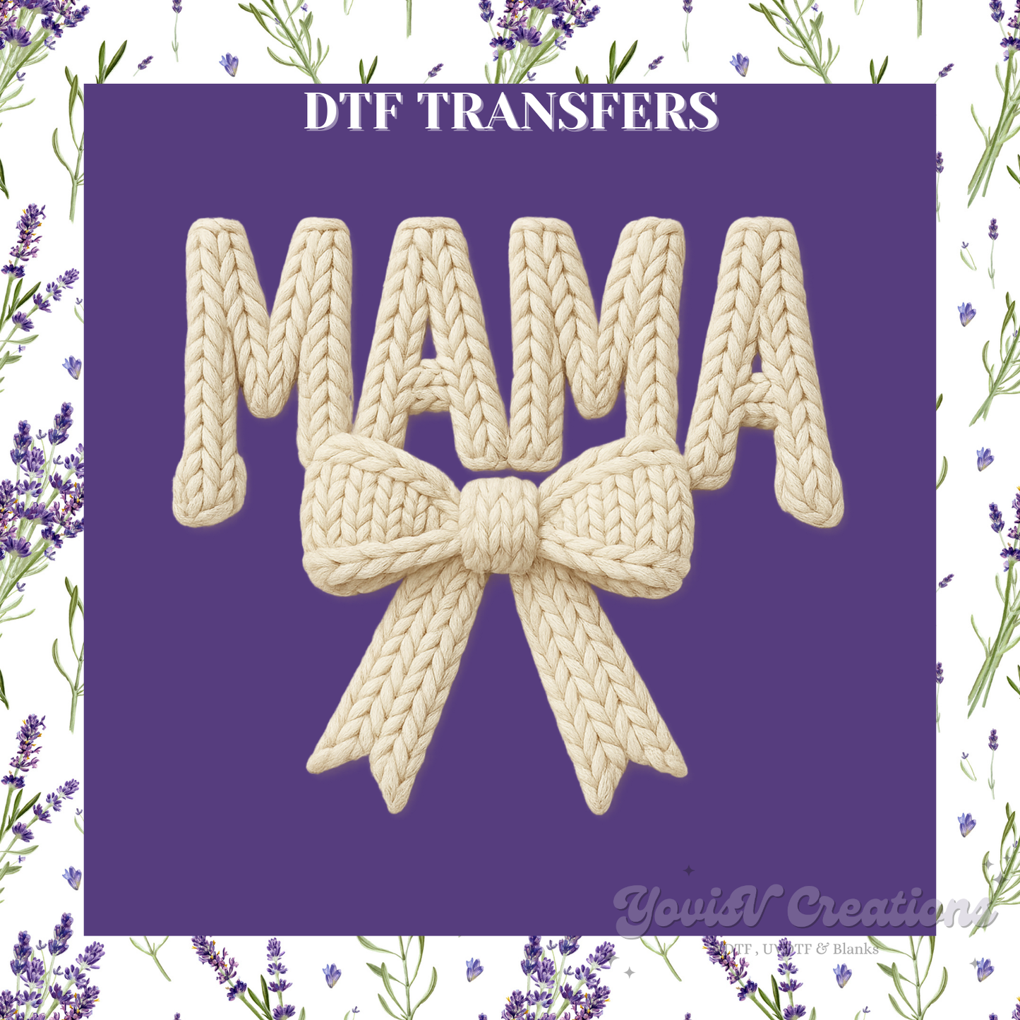 Mama Faux Embroidery