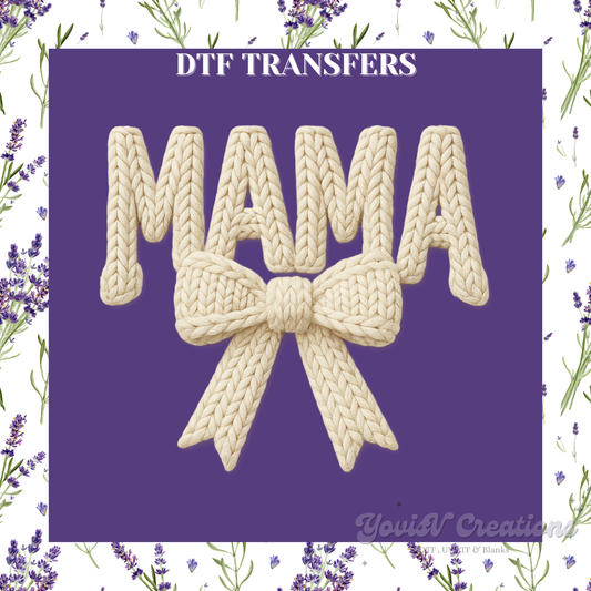 Mama Faux Embroidery