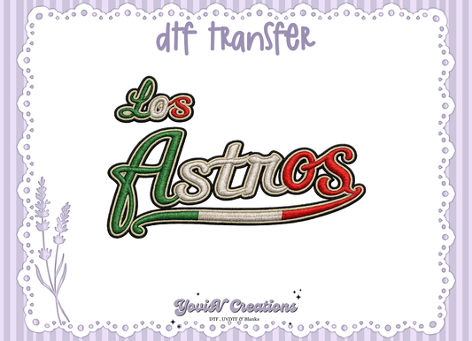 Los Astros Faux Embroidery