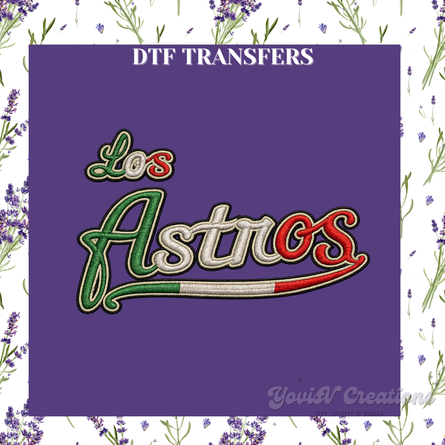 Los Astros Faux Embroidery