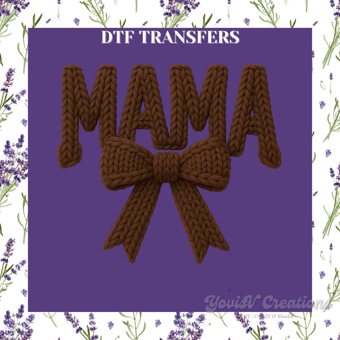 Mama Faux Embroidery