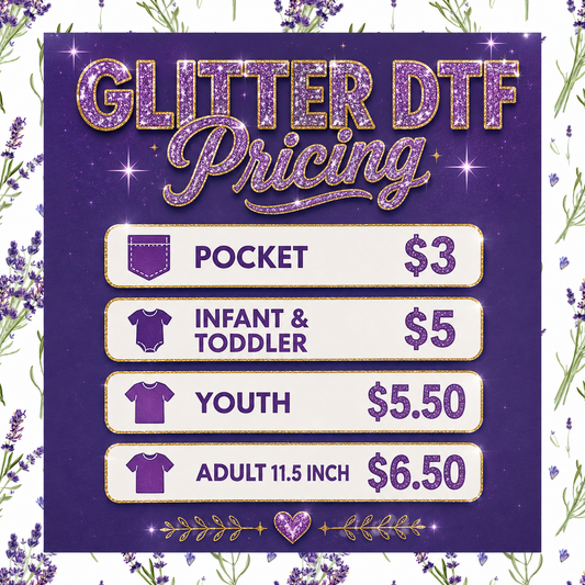 Glitter DTF Transfer